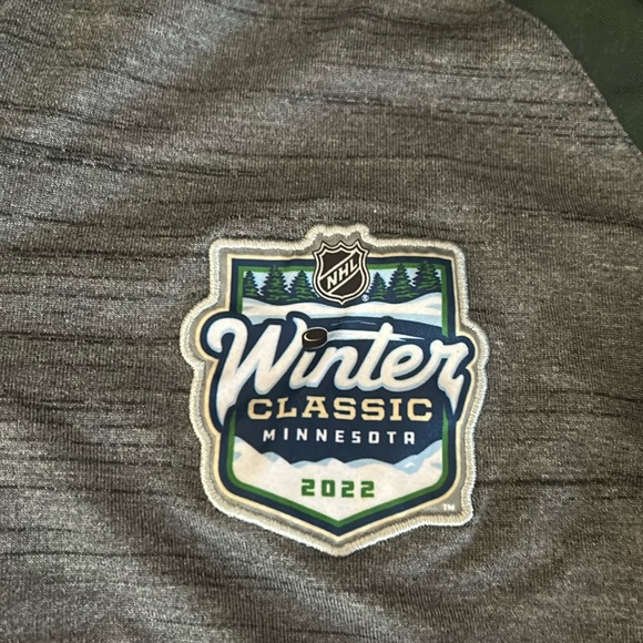 New NHL, Minnesota winter classic quarter zip Minnesota Wild light jacket size M - Picture 1 of 5